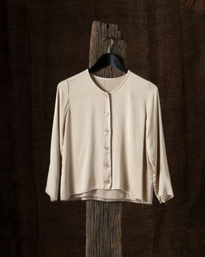 Blouse LS Silk Latte
