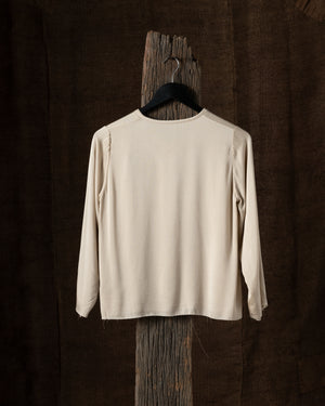 Blouse LS Silk Latte