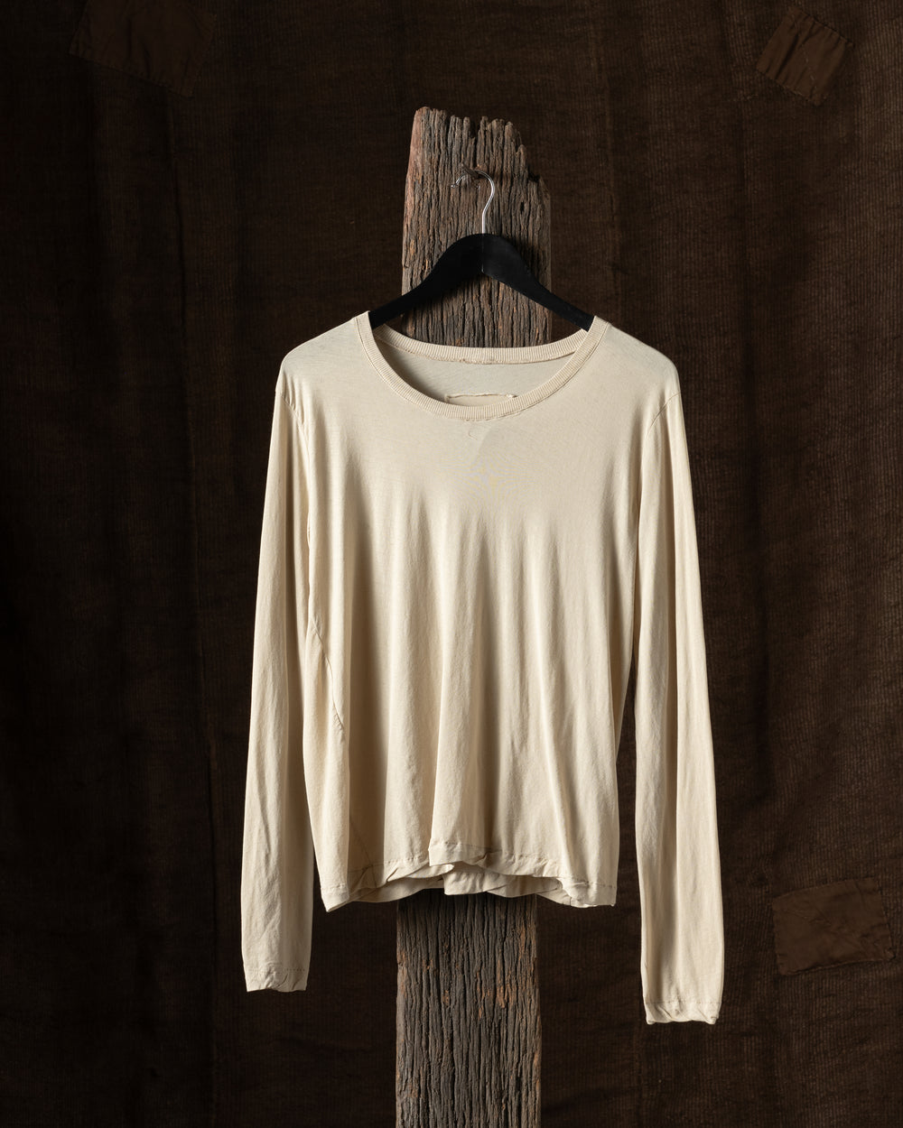 Fine Cotton LS Tee Shirt Latte