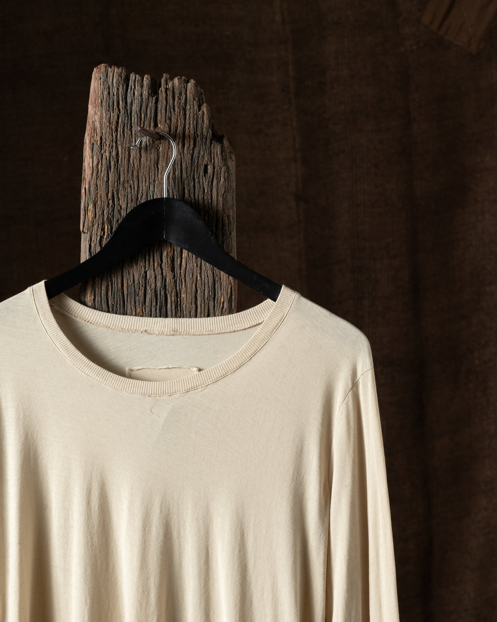 Fine Cotton LS Tee Shirt Latte