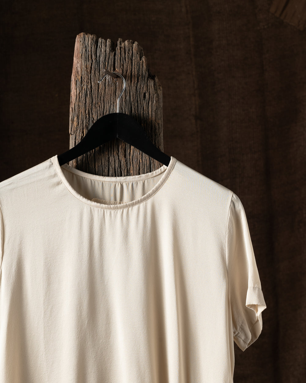 Blouse SS Silk Latte