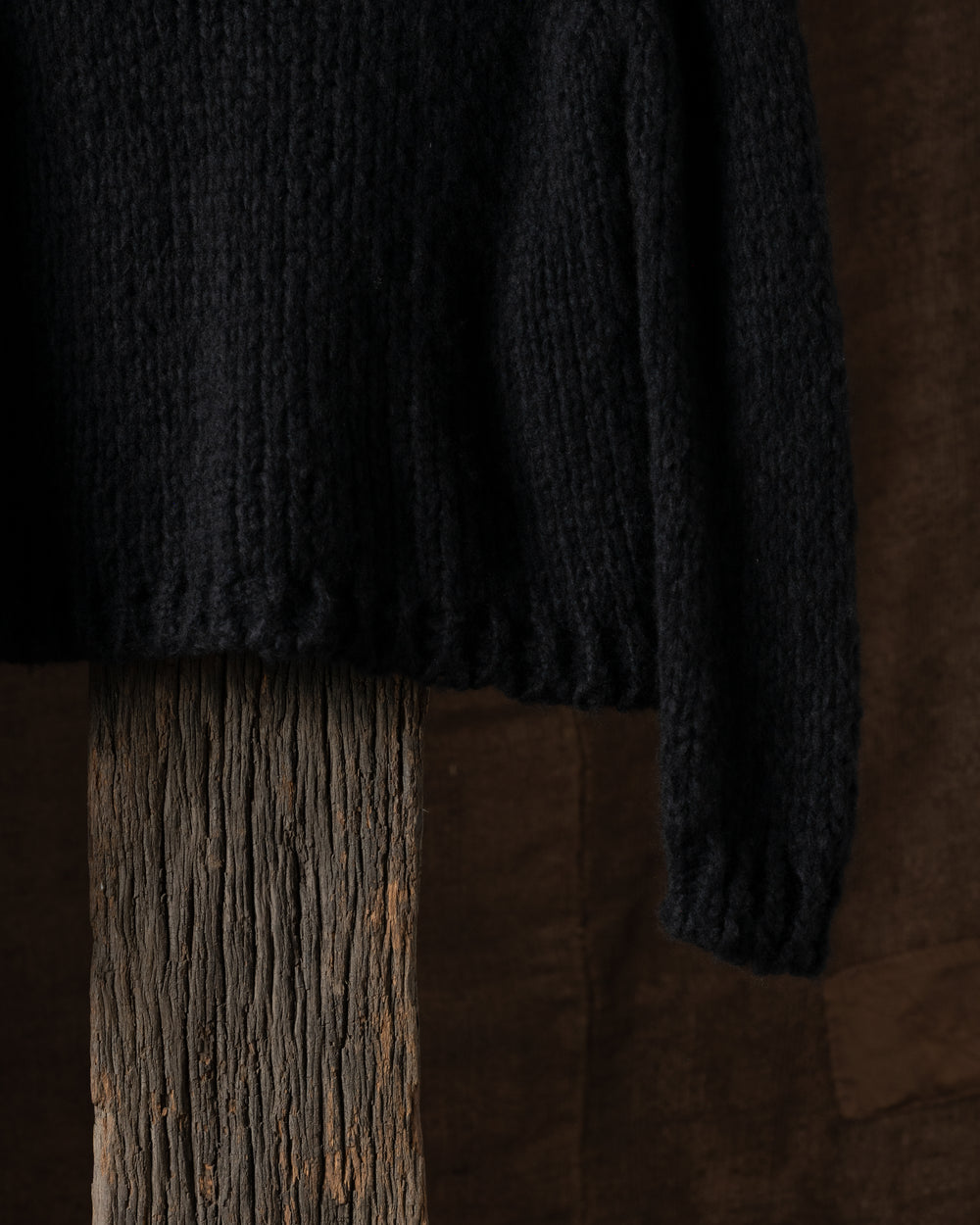Sweater Knit Cashmere Black