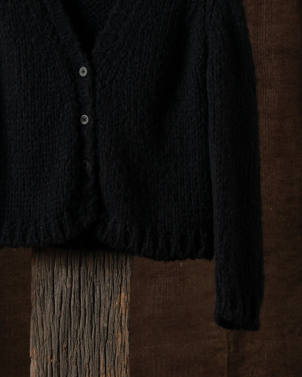 Cardigan Knit Cashmere Black