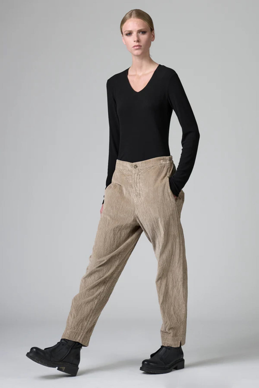 Cord Slim Pant Camel