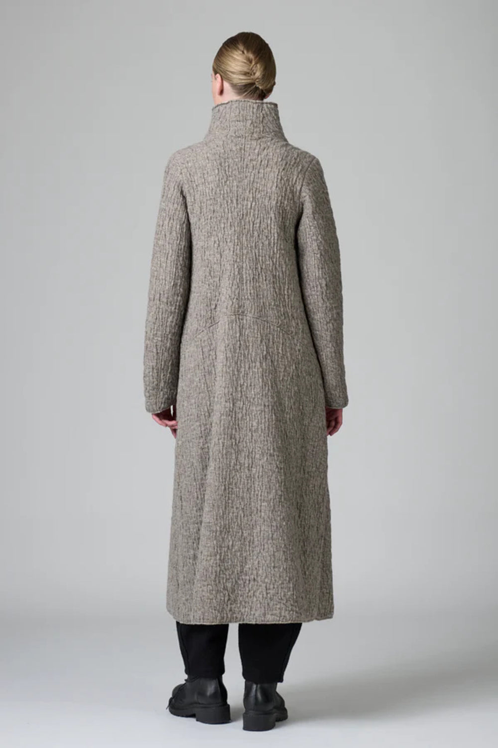 Virgin Wool Signature Coat Taupe