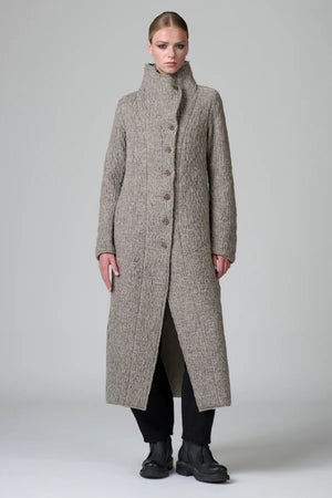 Virgin Wool Signature Coat Taupe
