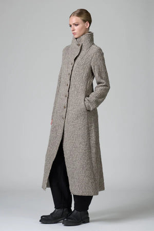 Virgin Wool Signature Coat Taupe