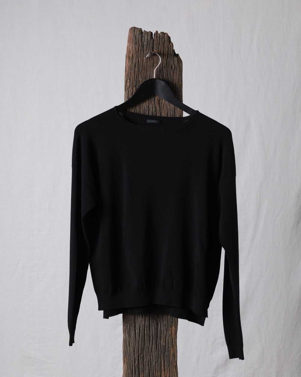 Crew Knit LS Black