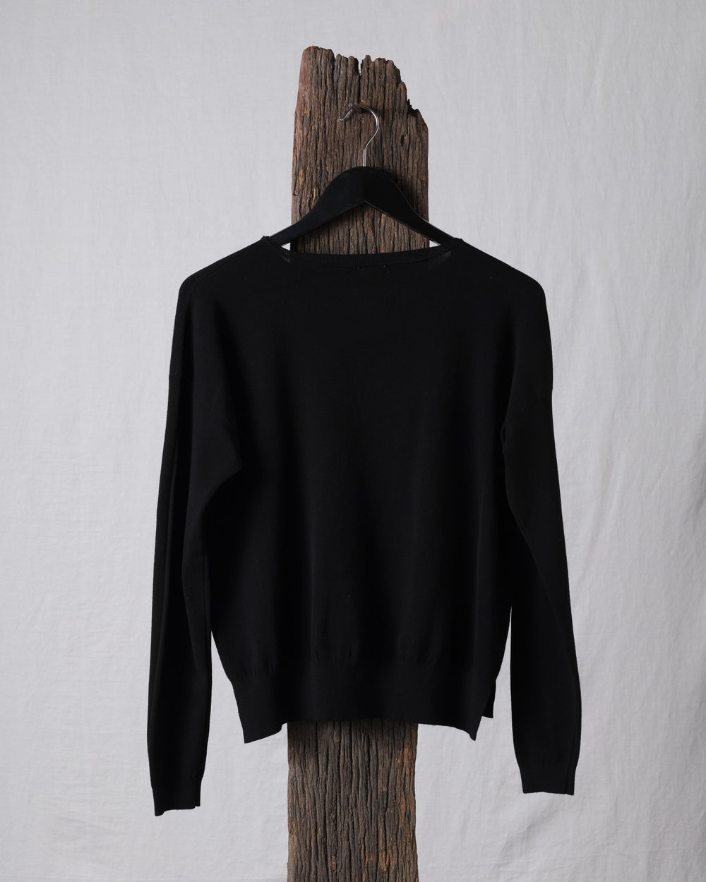 Crew Knit LS Black