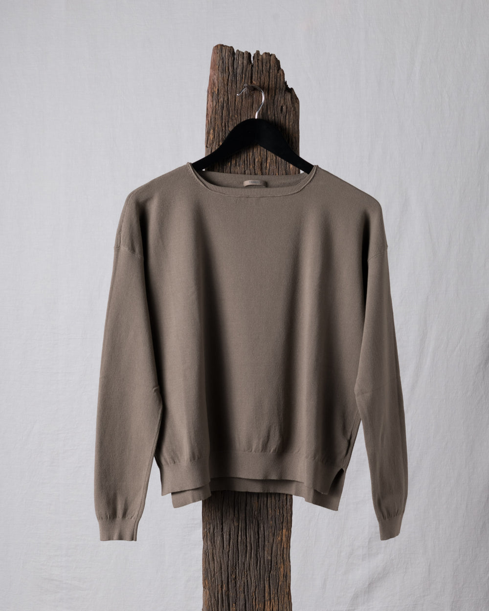Crew Knit LS Taupe