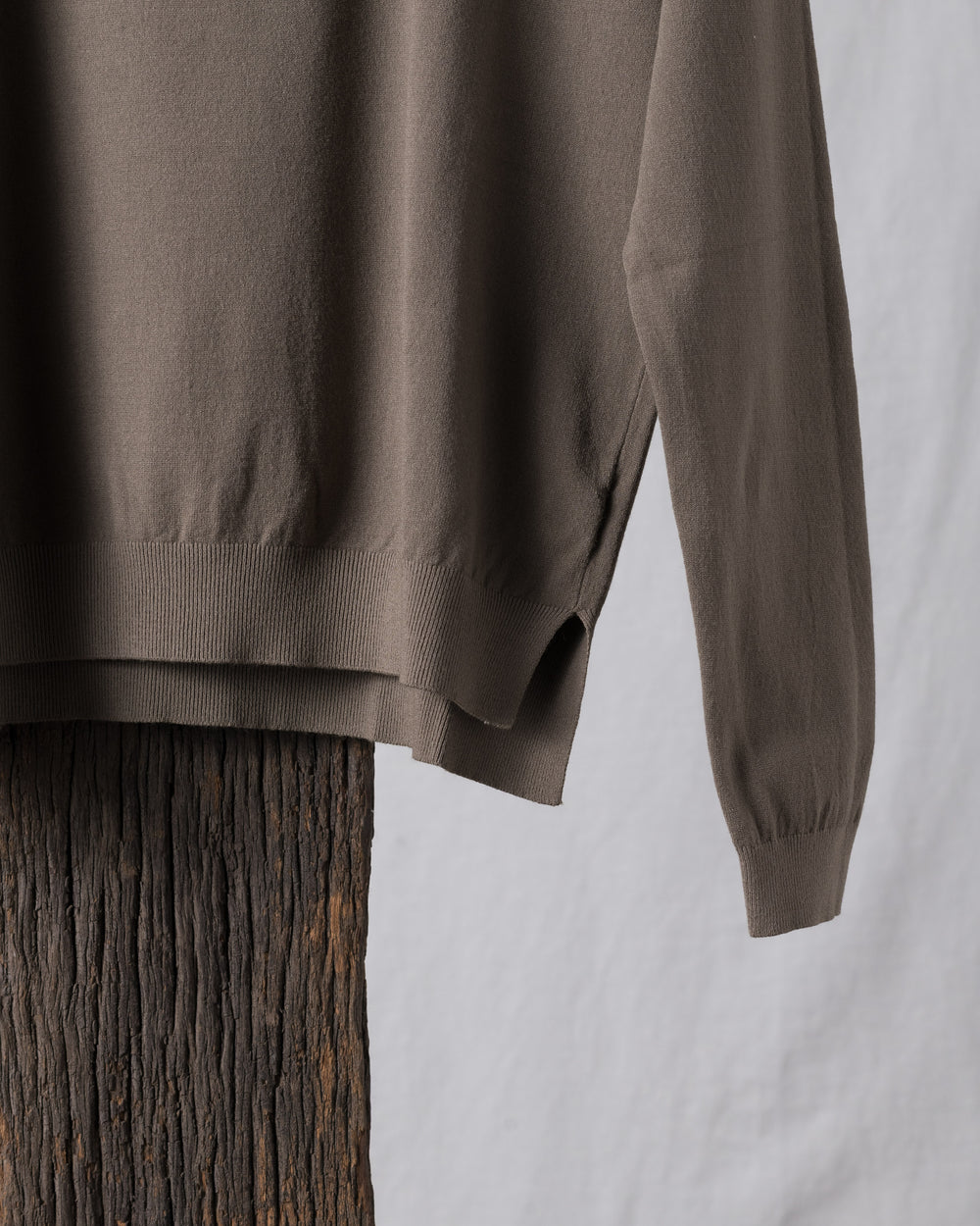 Crew Knit LS Taupe