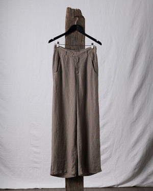 Slim Pants Linen Taupe