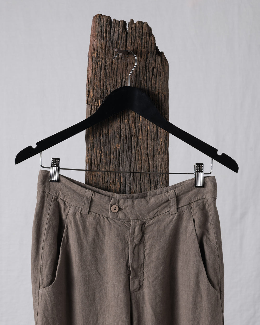 Slim Pants Linen Taupe