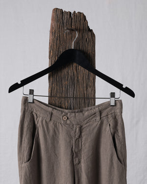 Slim Pants Linen Taupe