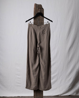 Slim Pants Linen Taupe