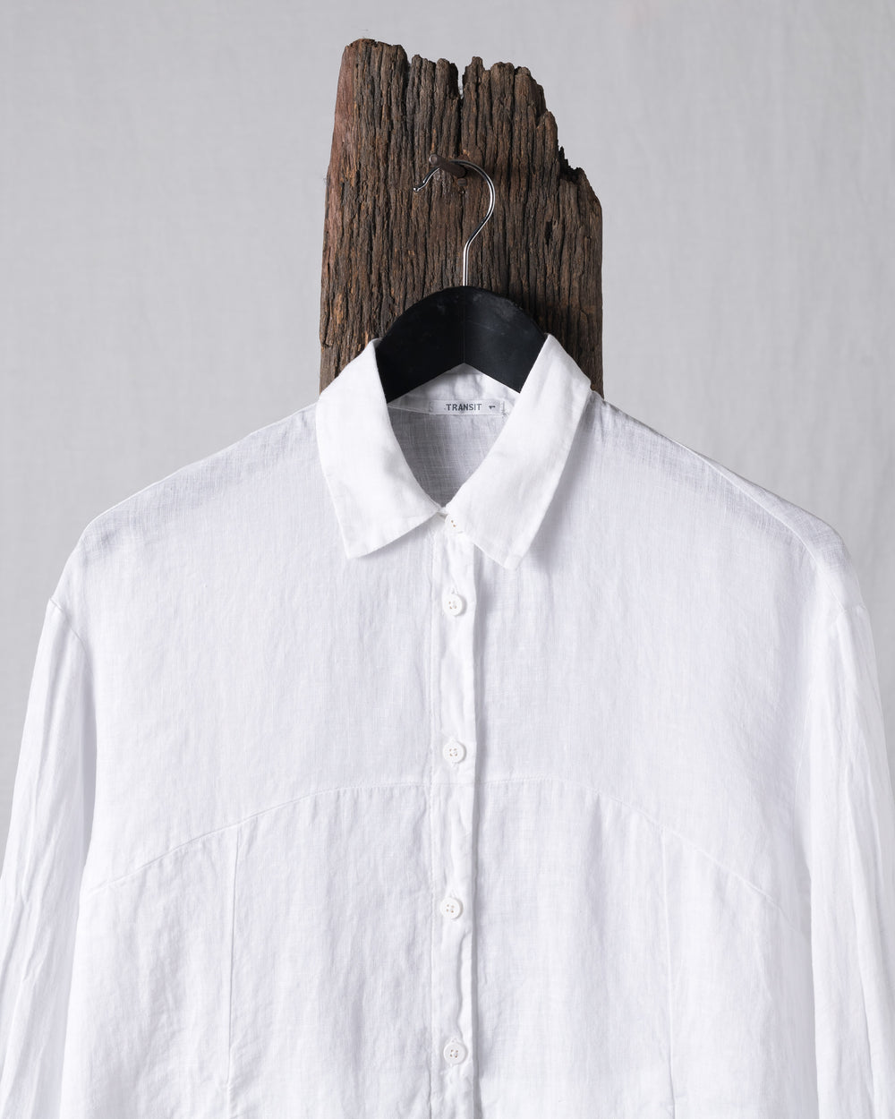 Shirt Jacket Boxy Linen White