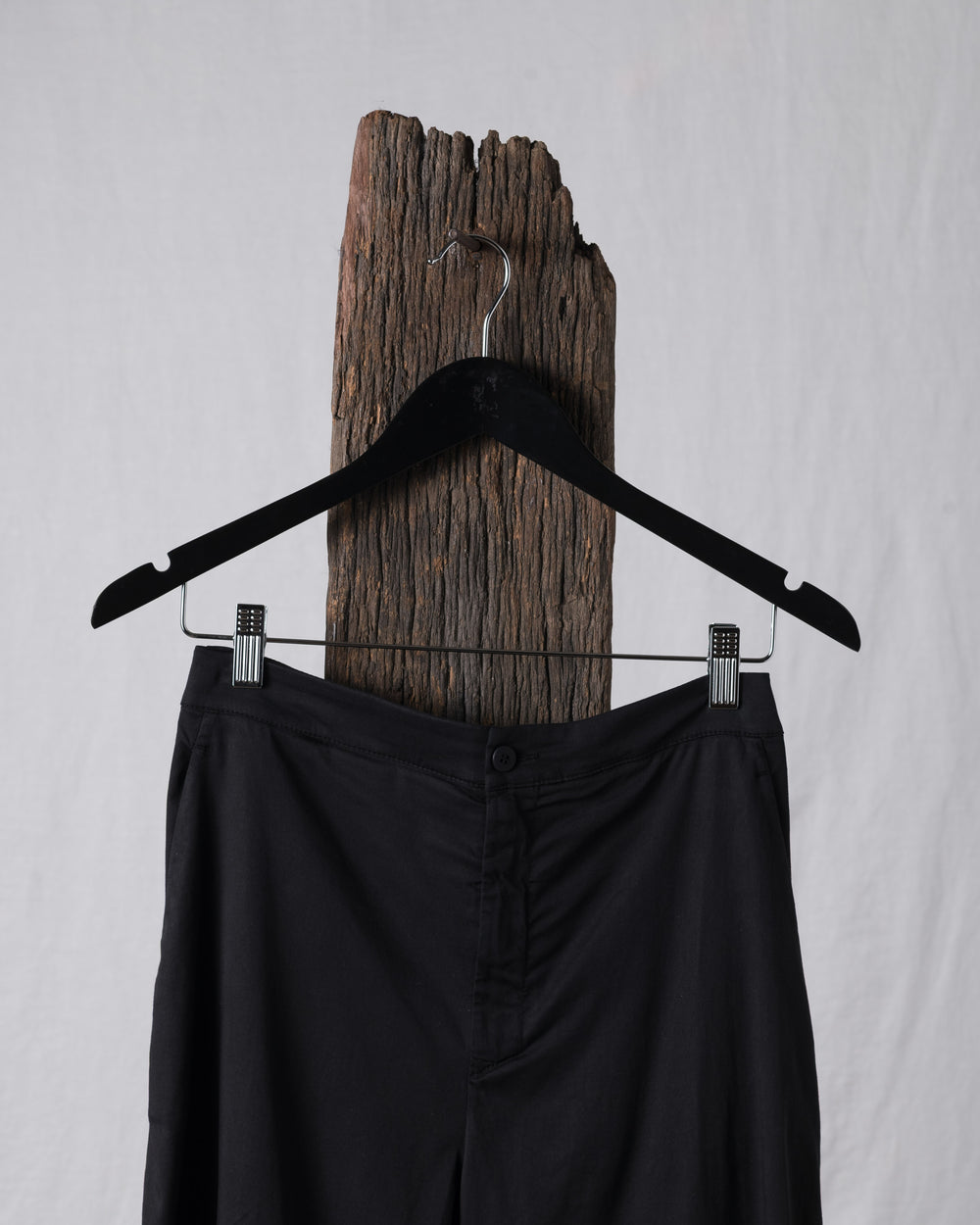 Wide Leg Pant Cotton Black