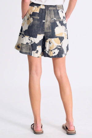 Shorts Linen Printed Nut