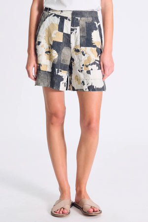 Shorts Linen Printed Nut