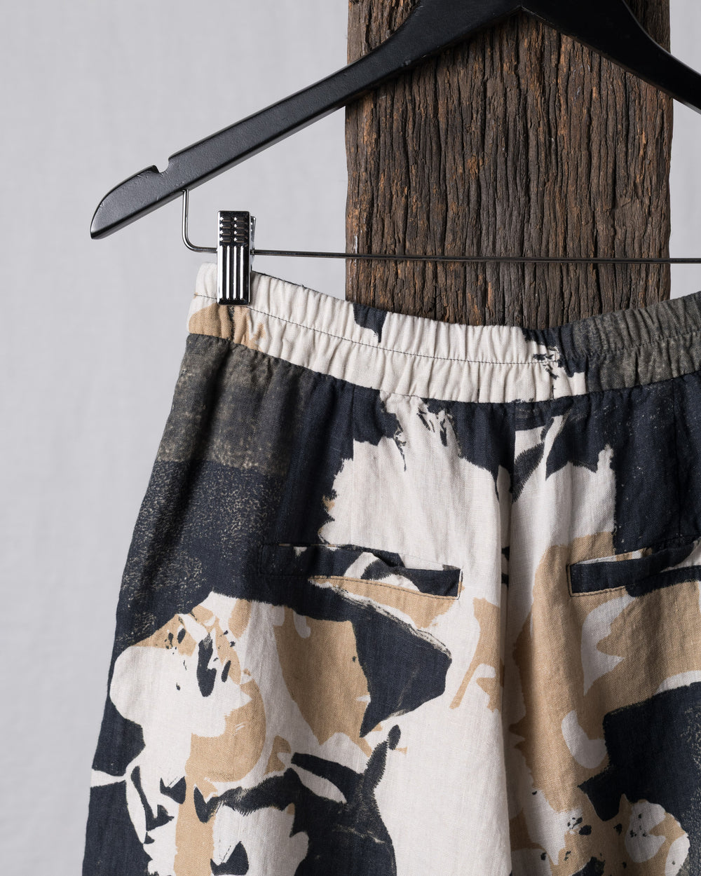 Shorts Linen Printed Nut