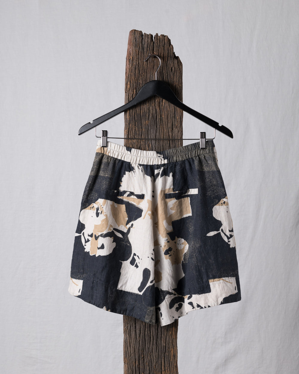 Shorts Linen Printed Nut