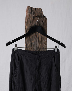 Wide Silk Pant Black
