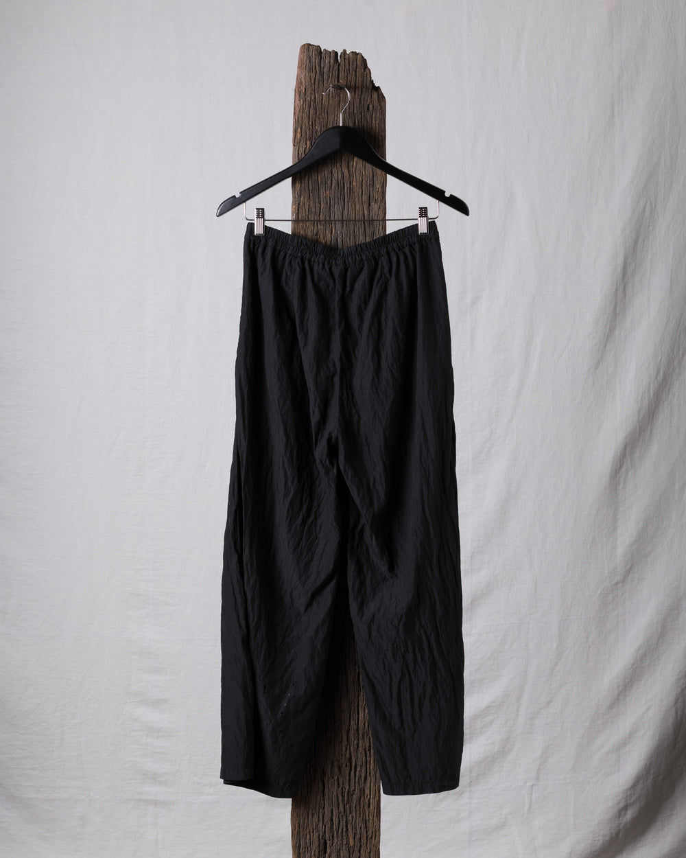 Wide Silk Pant Black