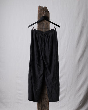 Wide Silk Pant Black