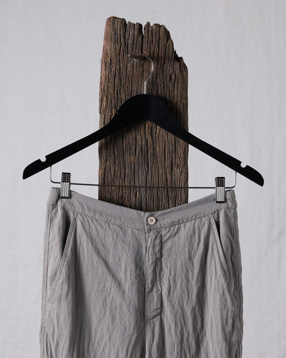 Wide Silk Pant Grey