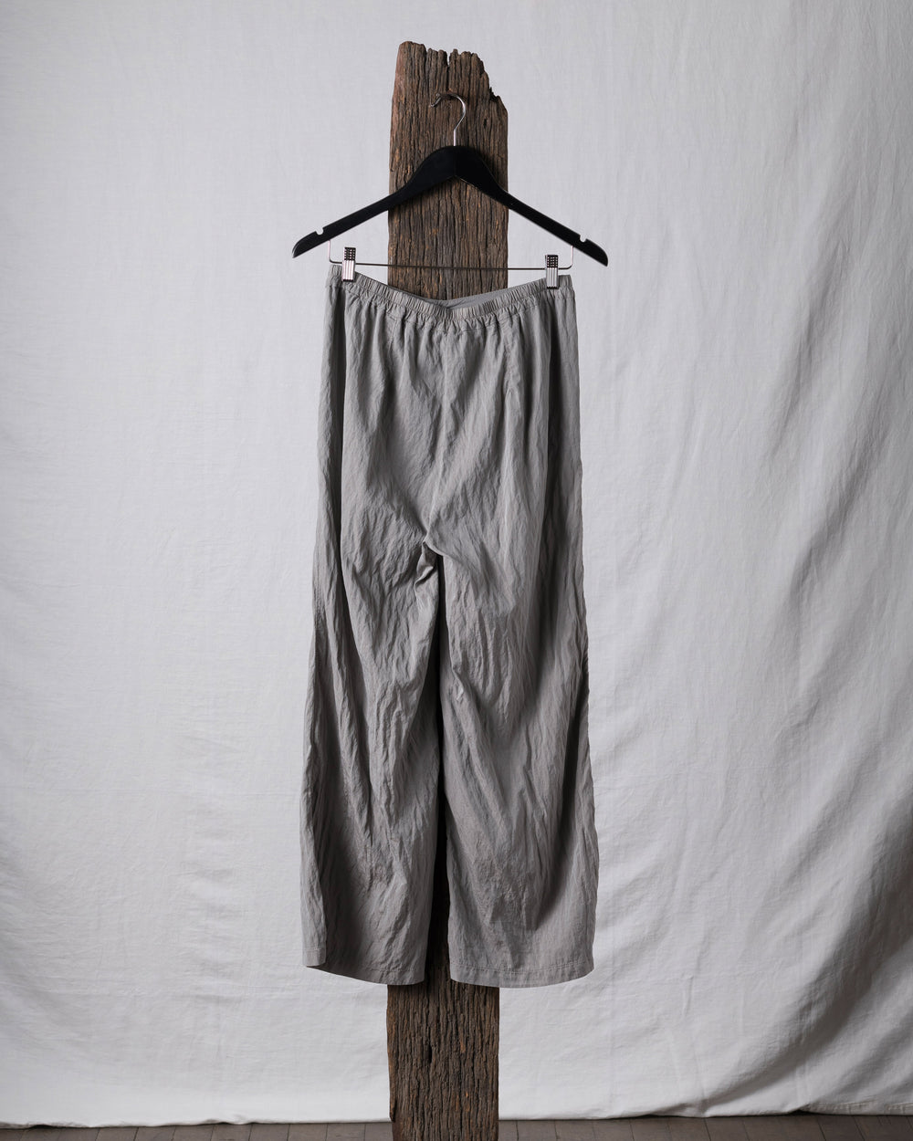 Wide Silk Pant Grey