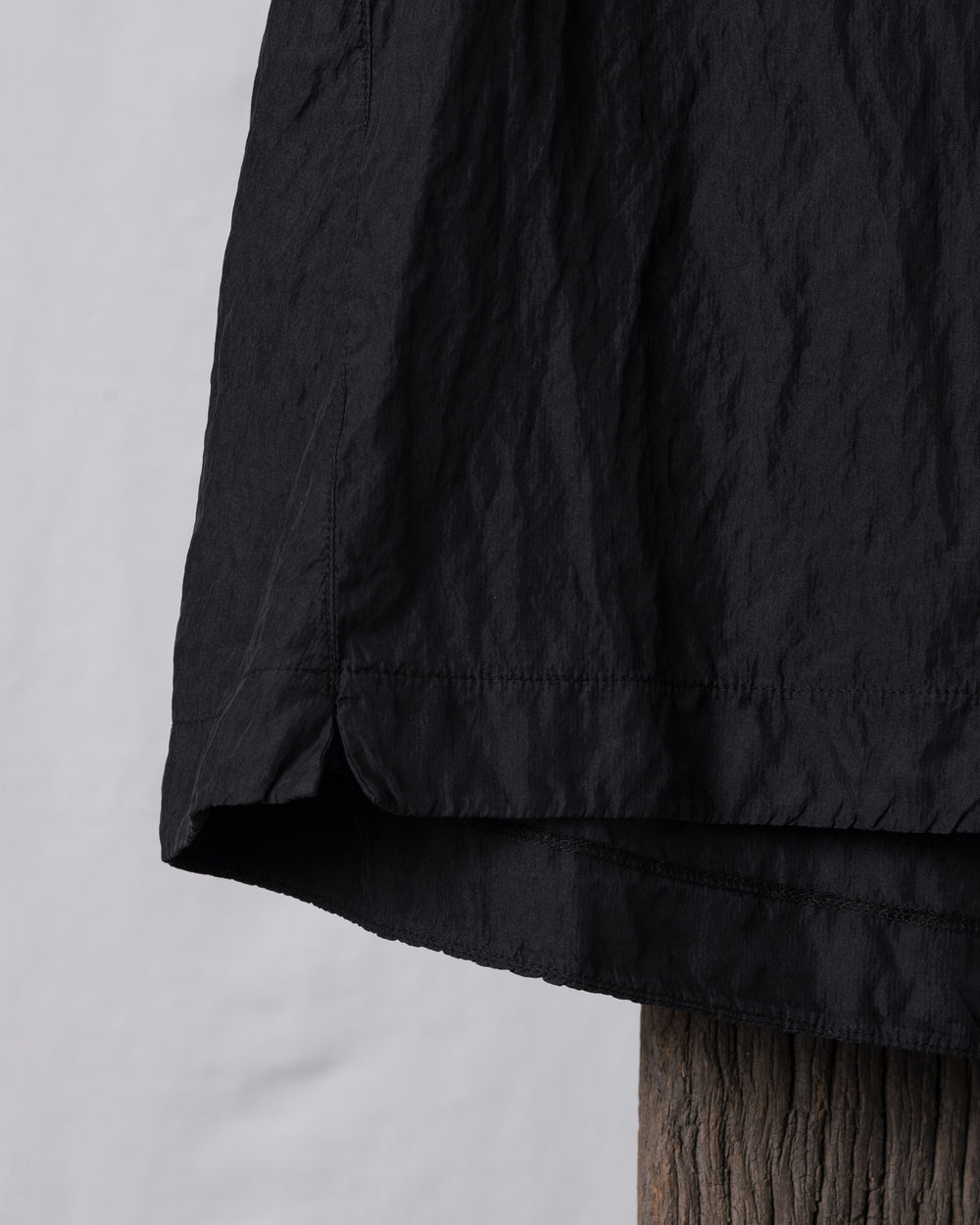 Flared Tank Top V Neck Silk Black