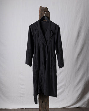 Trench Coat Silk Black