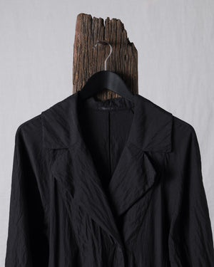 Trench Coat Silk Black
