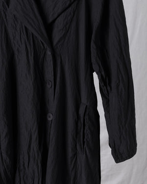 Trench Coat Silk Black