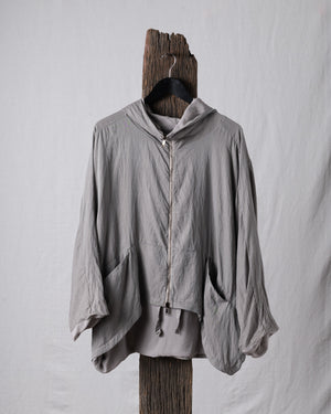 Reversible Silk Jacket Grey