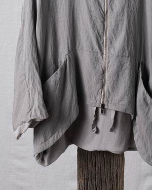 Reversible Silk Jacket Grey