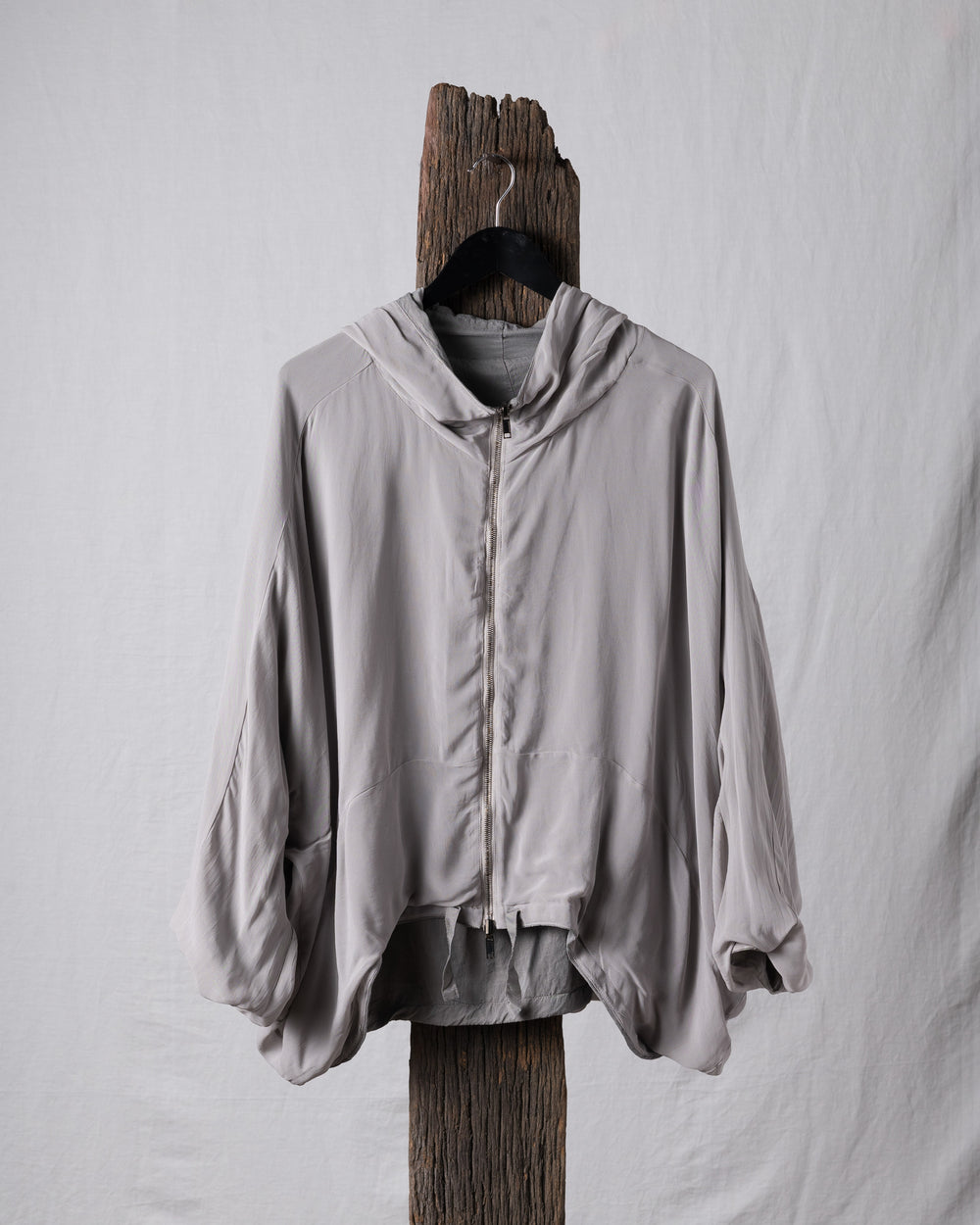 Reversible Silk Jacket Grey