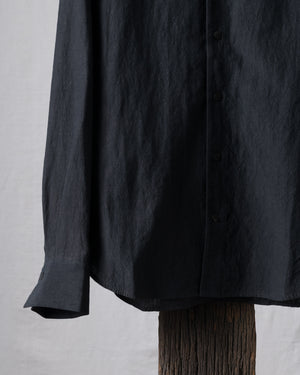 Classic Spread Collar Linen Shirt