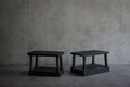 Weathered Australian Hardwood Double Tier Table