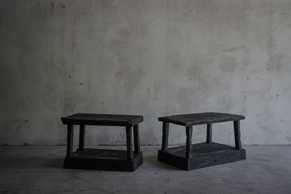 Weathered Australian Hardwood Double Tier Table