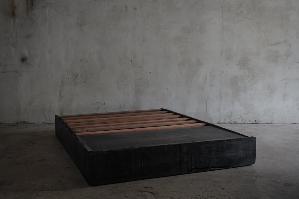 Weathered Australian Hardwood Double Bed