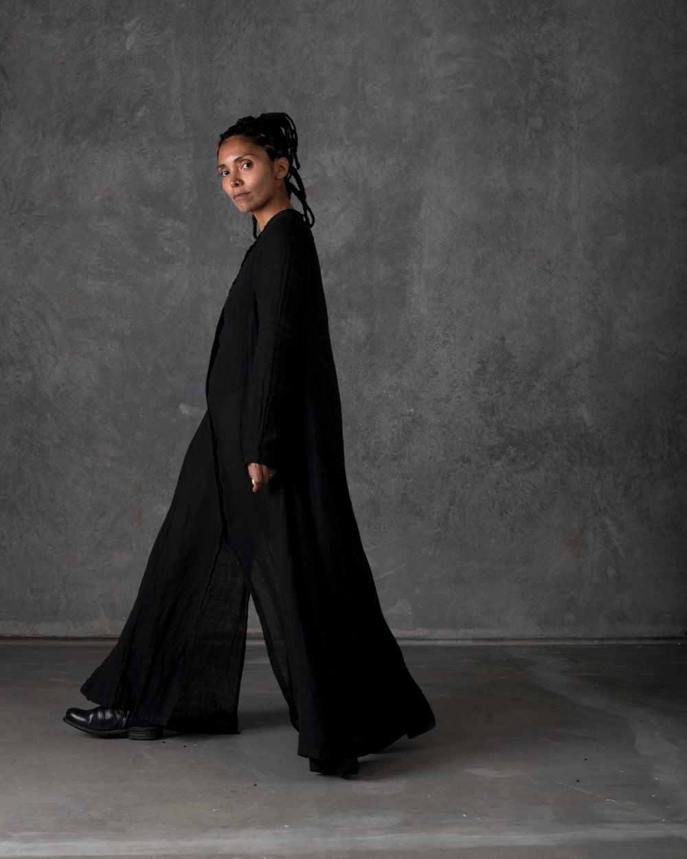 Long Shirt Dress Carbon T-200