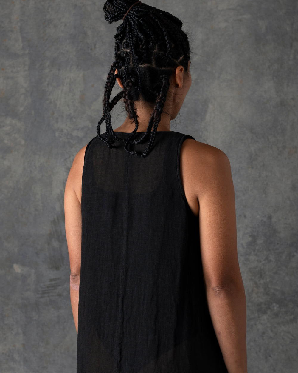 Long Tank Dress Carbon T-200