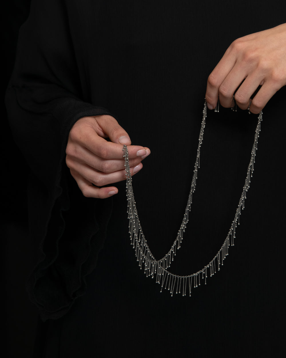 Long Silver Necklace CN1428