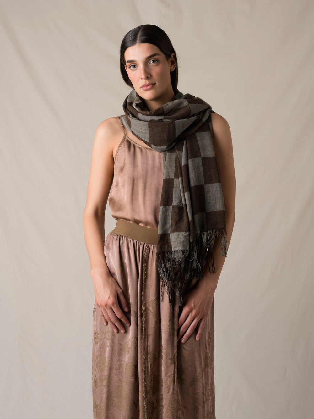 Scarf Mustard Tan