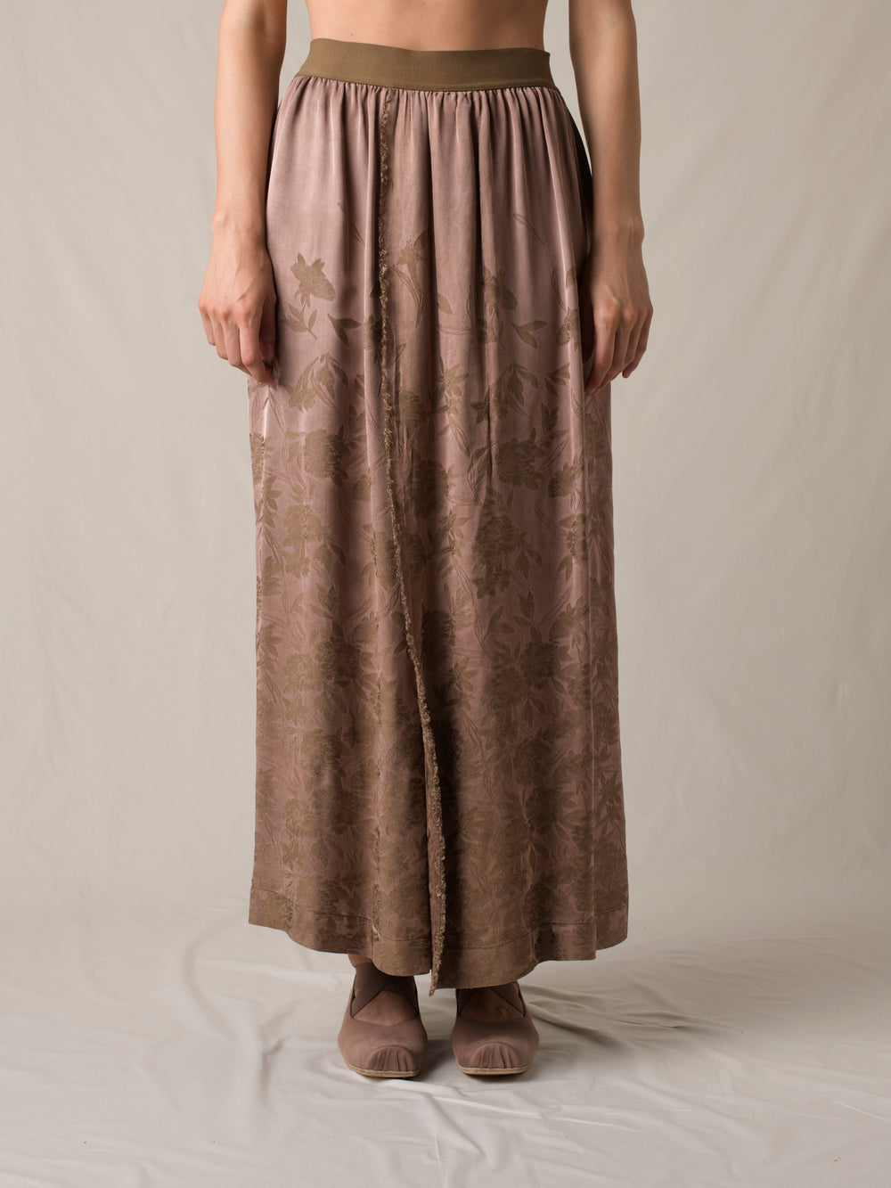 Grain Skirt Dark Rose