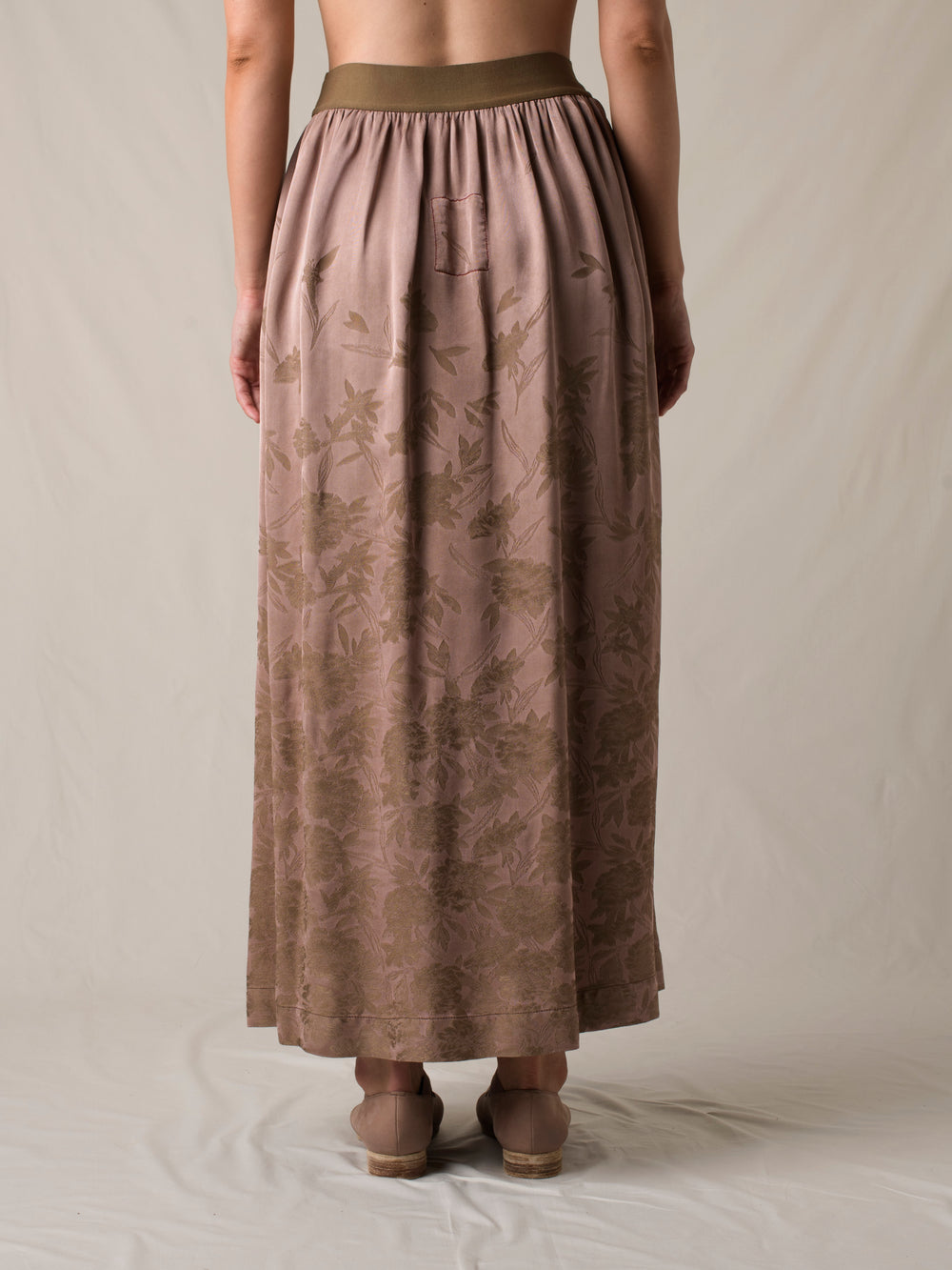 Grain Skirt Dark Rose