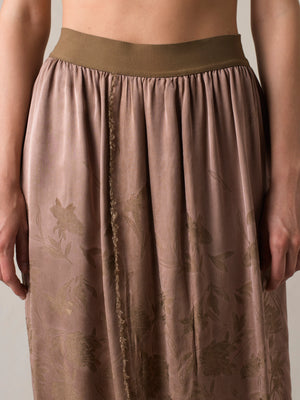 Grain Skirt Dark Rose