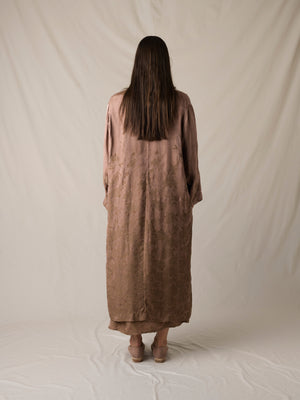 Corry Wrap Coat Dark Rose