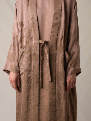 Corry Wrap Coat Dark Rose